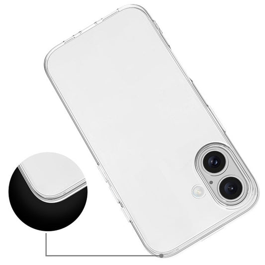 iPhone 16 Transparente Hülle – Kratzfest, weich & stoßfest