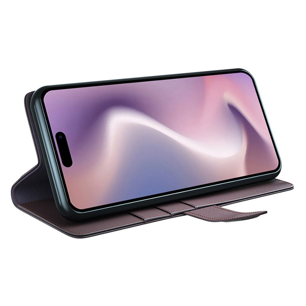 iPhone 16 Pro Max Echtleder Hülle mit Kartenfach