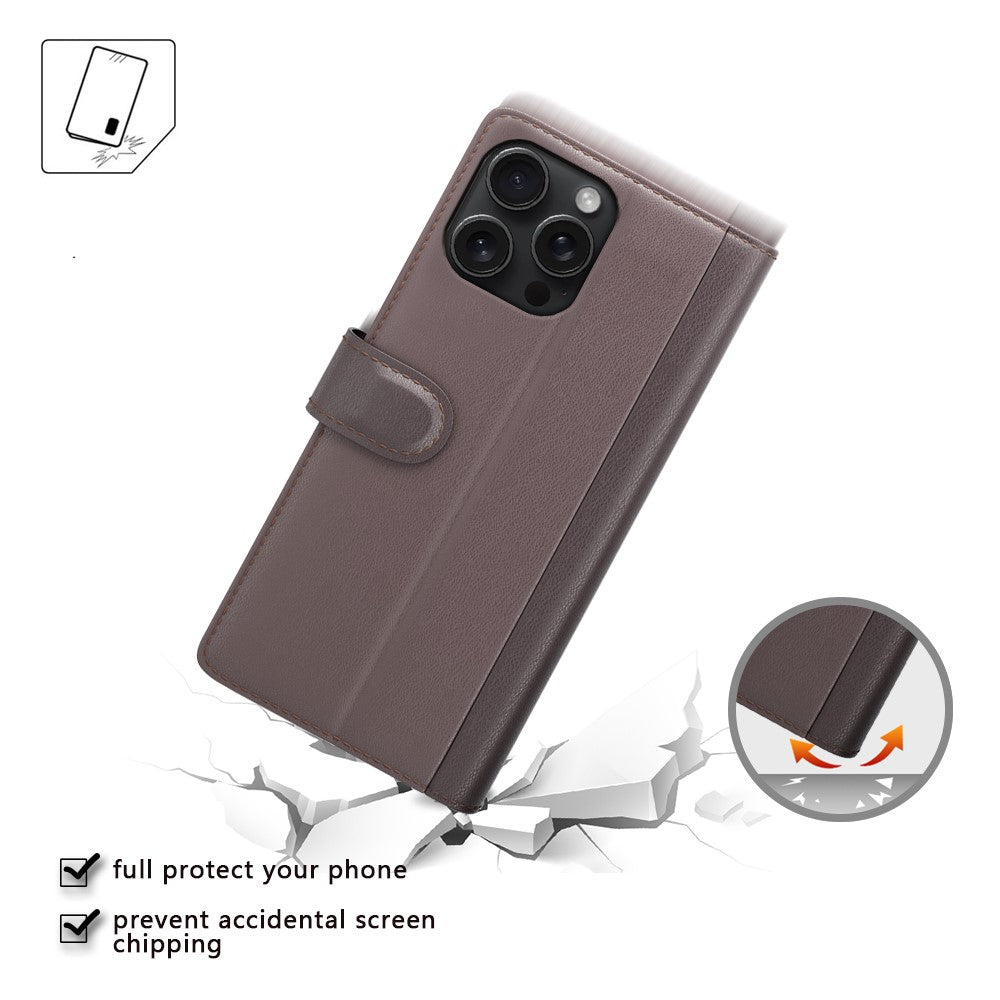 iPhone 16 Pro Max Echtleder Hülle mit Kartenfach