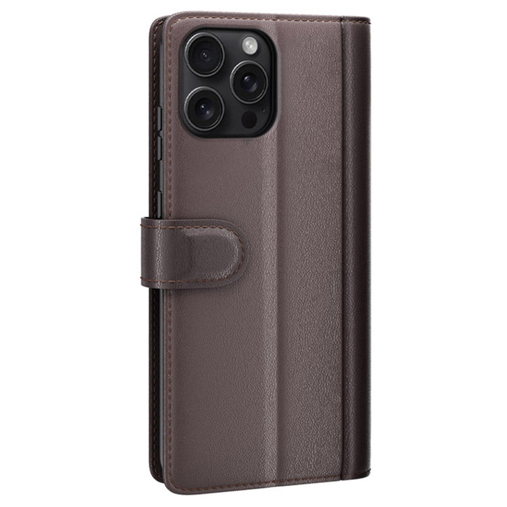 iPhone 16 Pro Max Echtleder Hülle mit Kartenfach
