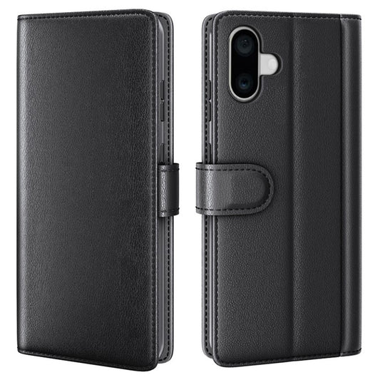 iPhone 16 Plus Echtleder Hülle mit Kartenfach
