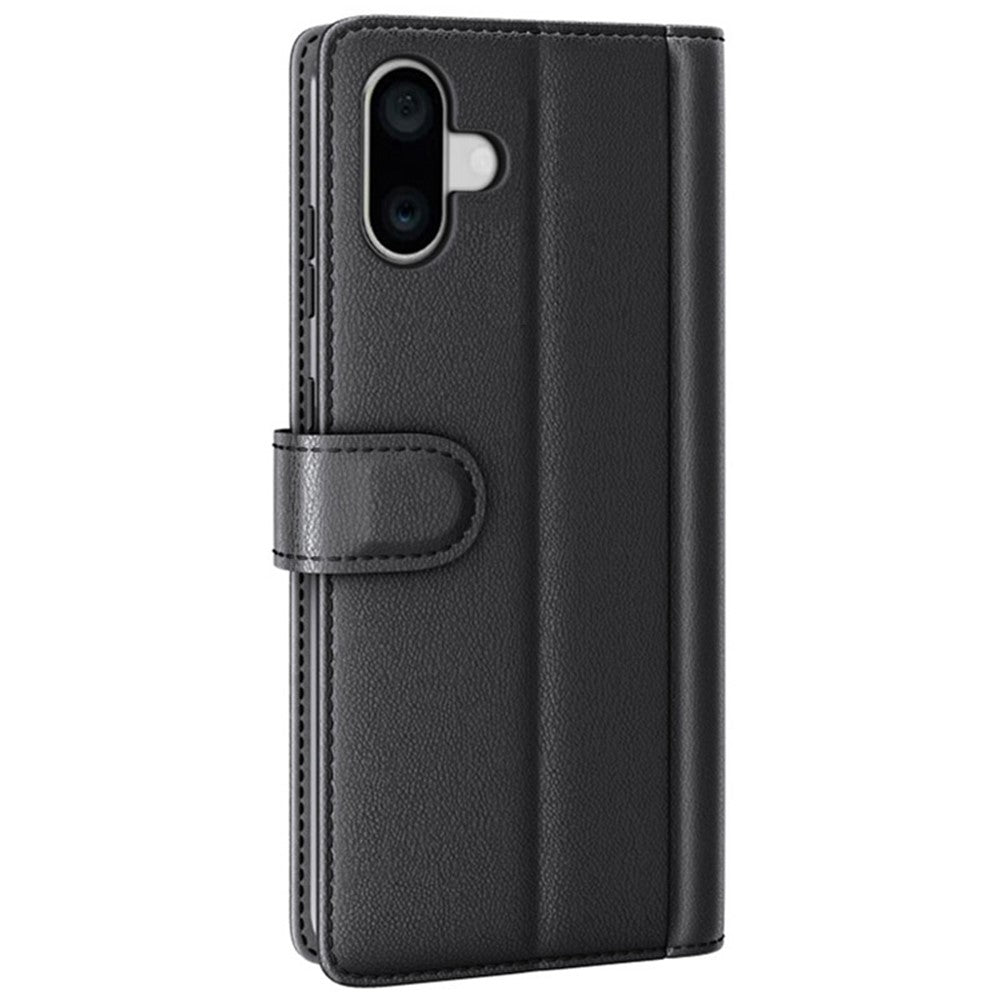 iPhone 16 Plus Echtleder Hülle mit Kartenfach