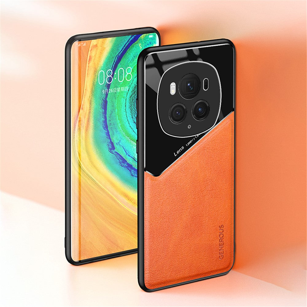 Honor Magic6 Pro 5G Handyhülle – Rückseite aus PU+TPU+PC, mit Unterstützung für magnetische Autohalterung