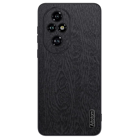 Honor 200 5G Handyhülle – Aus lederbeschichtetem PC+TPU, mit Holzmaserung