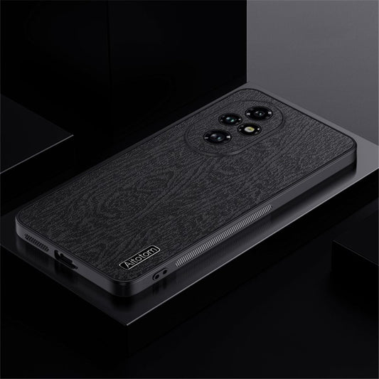 Honor 200 5G Handyhülle – Aus lederbeschichtetem PC+TPU, mit Holzmaserung