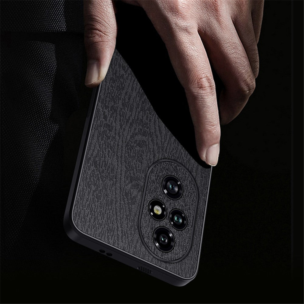 Honor 200 5G Handyhülle – Aus lederbeschichtetem PC+TPU, mit Holzmaserung