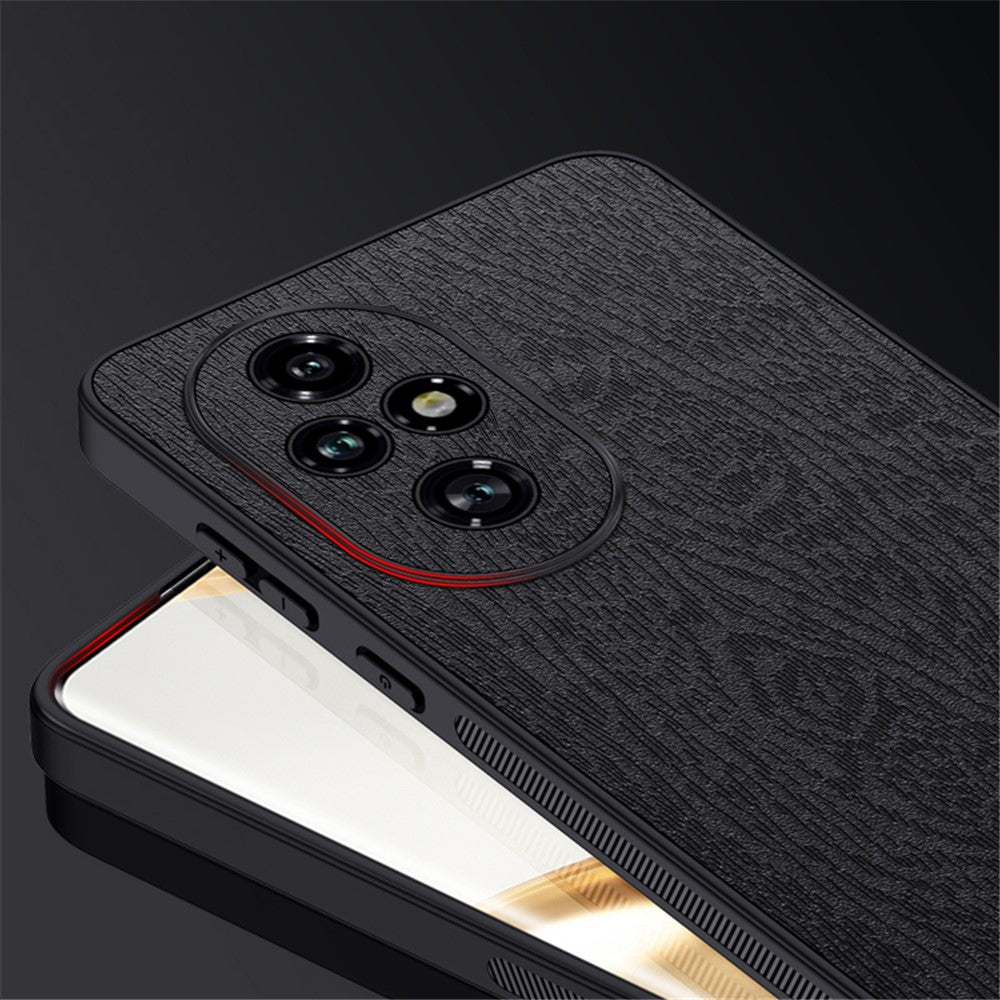 Honor 200 Pro 5G Handyhülle – Aus lederbeschichtetem PC+TPU, mit Holzmaserung