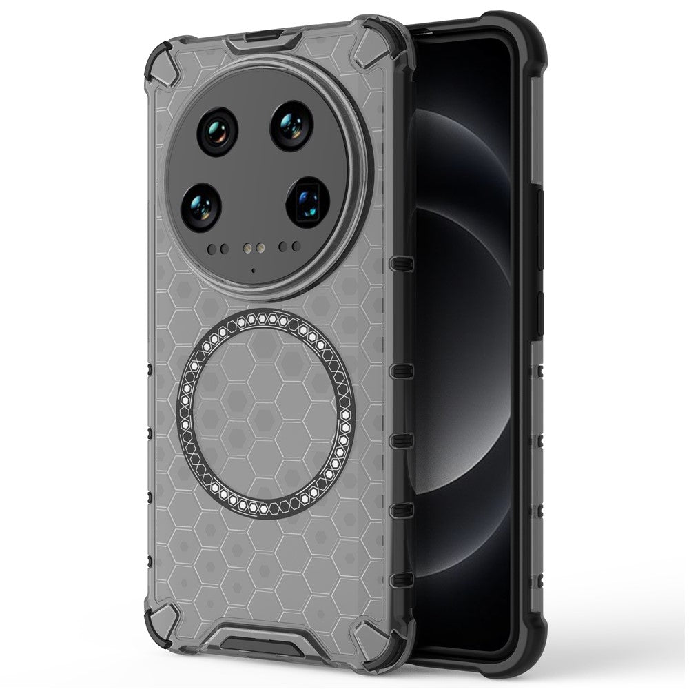 For Xiaomi 14 Ultra Magnetic Case Honeycomb Reinforced Corners TPU+PC Phone Cover