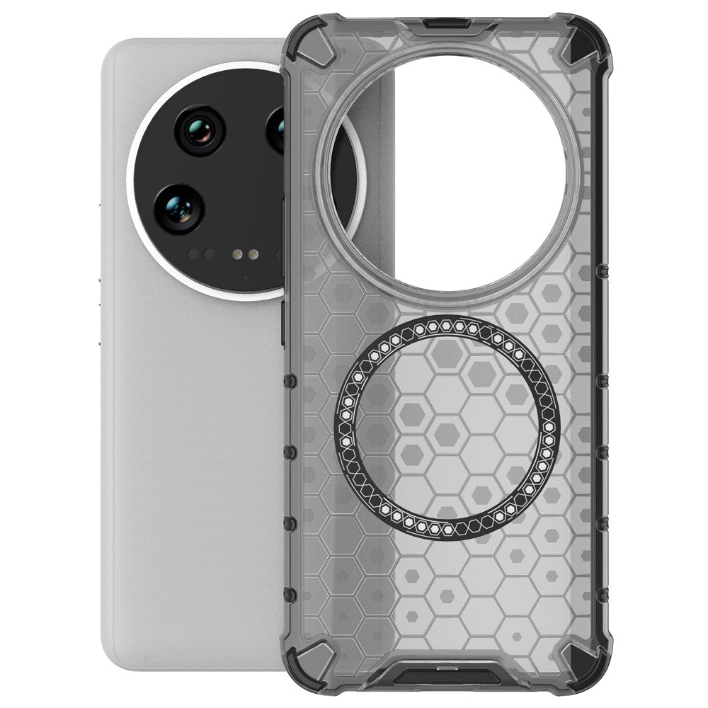 For Xiaomi 14 Ultra Magnetic Case Honeycomb Reinforced Corners TPU+PC Phone Cover