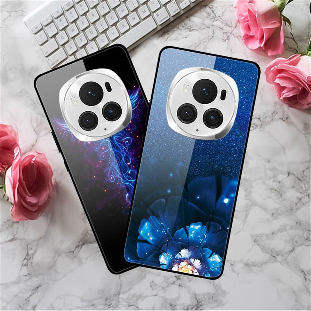 Honor Magic6 Pro 5G Handyhülle – Schlank, aus PC, gehärtetem Glas & TPU, mit Musterdruck