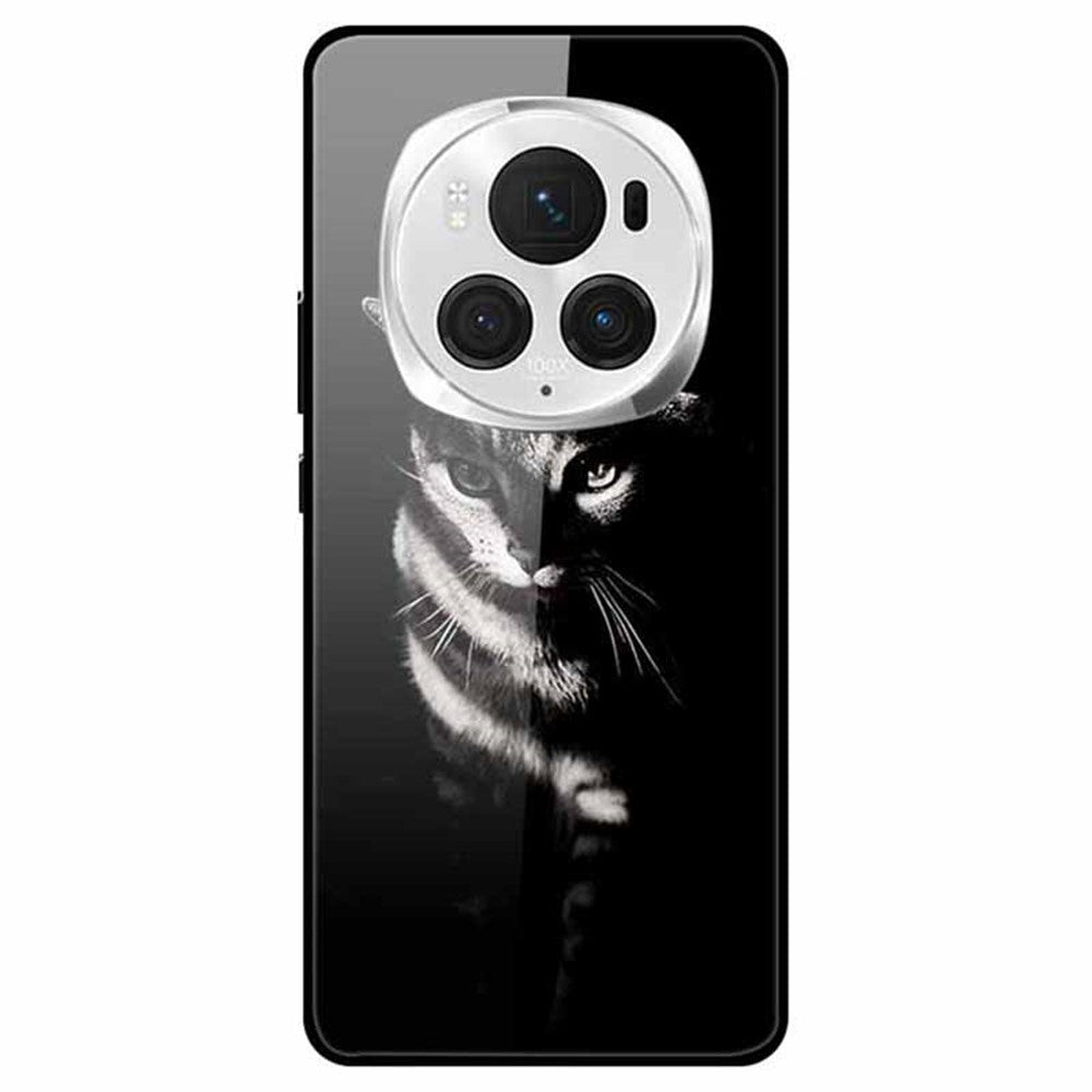 Honor Magic6 Pro 5G Handyhülle – Schlank, aus PC, gehärtetem Glas & TPU, mit Musterdruck