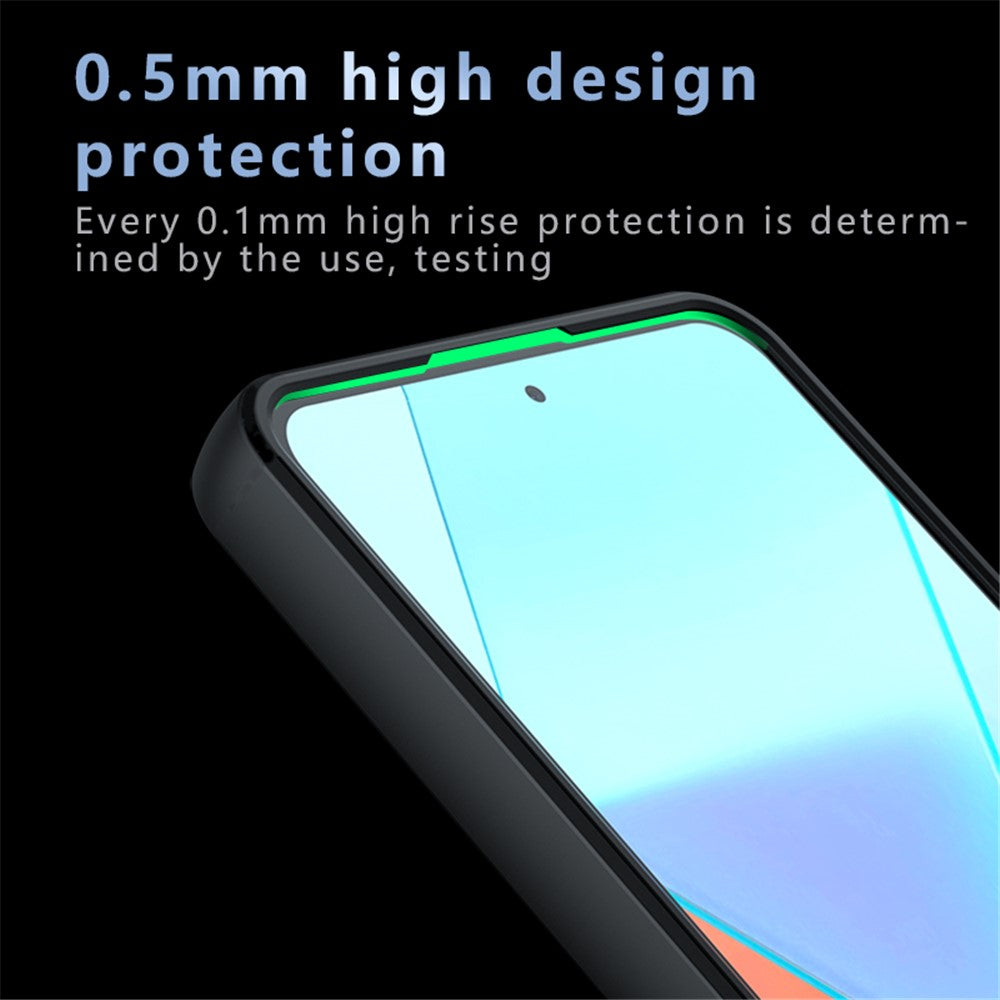 For Xiaomi Redmi Note 13 Pro 5G / Poco X6 5G Matte Case Skin-Touch TPU+PC Phone Cover Magnetic Case