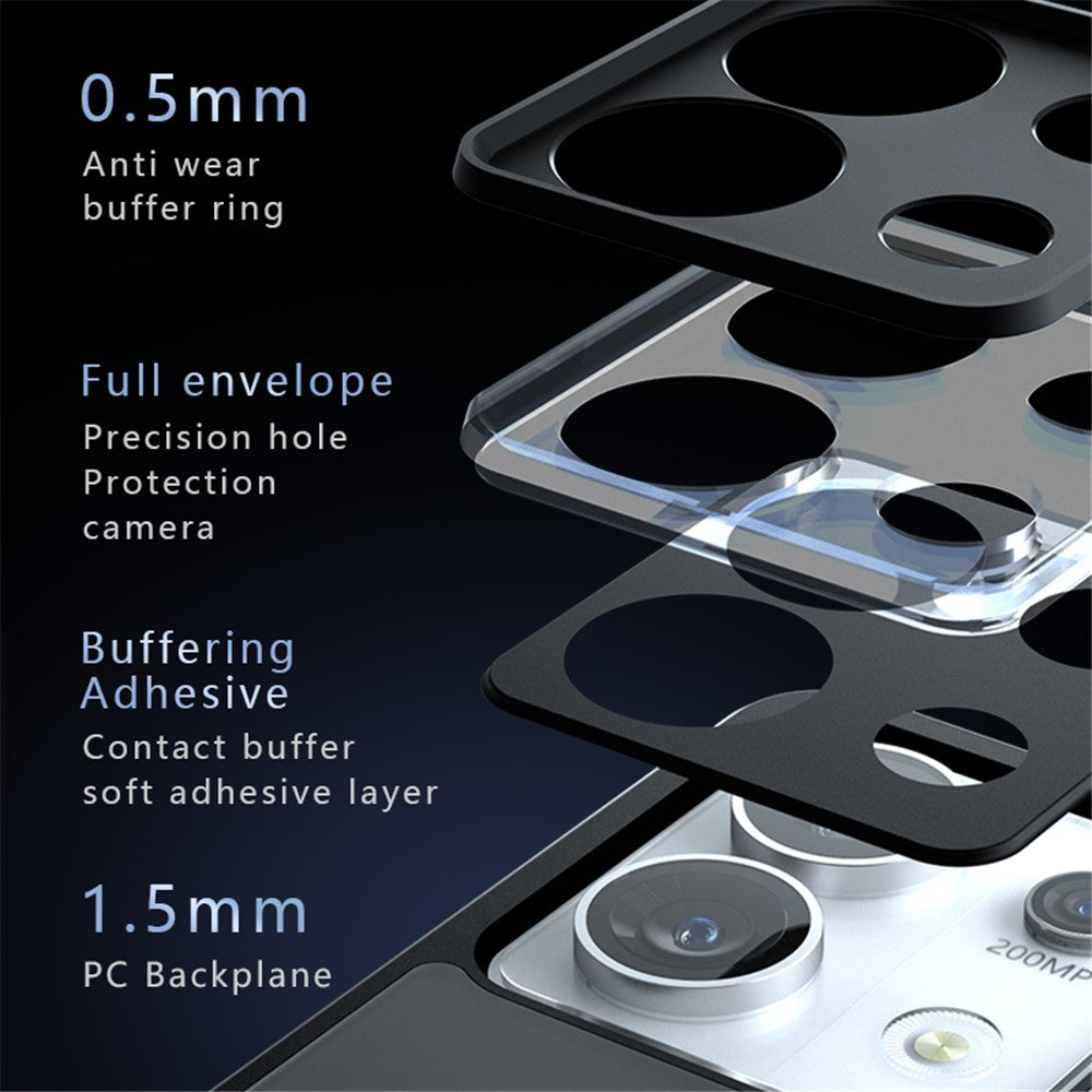 For Xiaomi Redmi Note 13 Pro 5G / Poco X6 5G Matte Case Skin-Touch TPU+PC Phone Cover Magnetic Case