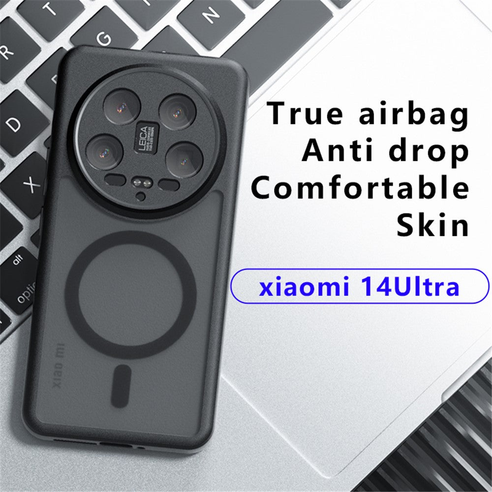 For Xiaomi 14 Ultra Magnetic Case TPU+PC Matte Anti-Drop Phone Cover