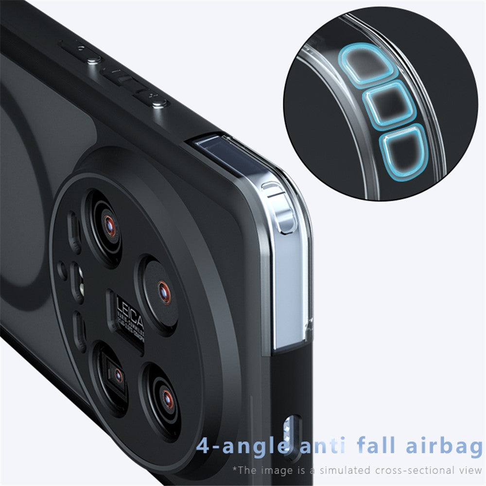 For Xiaomi 14 Ultra Magnetic Case TPU+PC Matte Anti-Drop Phone Cover