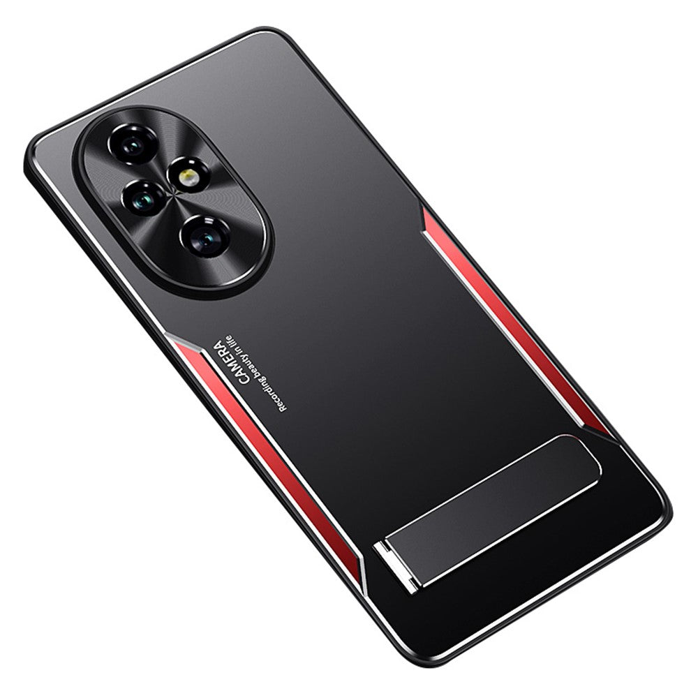 For Honor 200 5G Case Aluminum Alloy + TPU Anti-drop Phone Cover with Kickstand