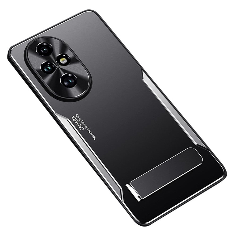 For Honor 200 5G Case Aluminum Alloy + TPU Anti-drop Phone Cover with Kickstand