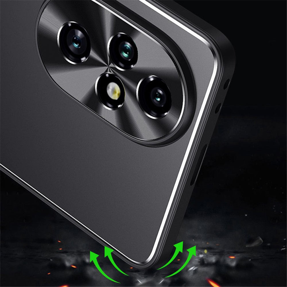 For Honor 200 5G Case Aluminum Alloy + TPU Anti-drop Phone Cover with Kickstand