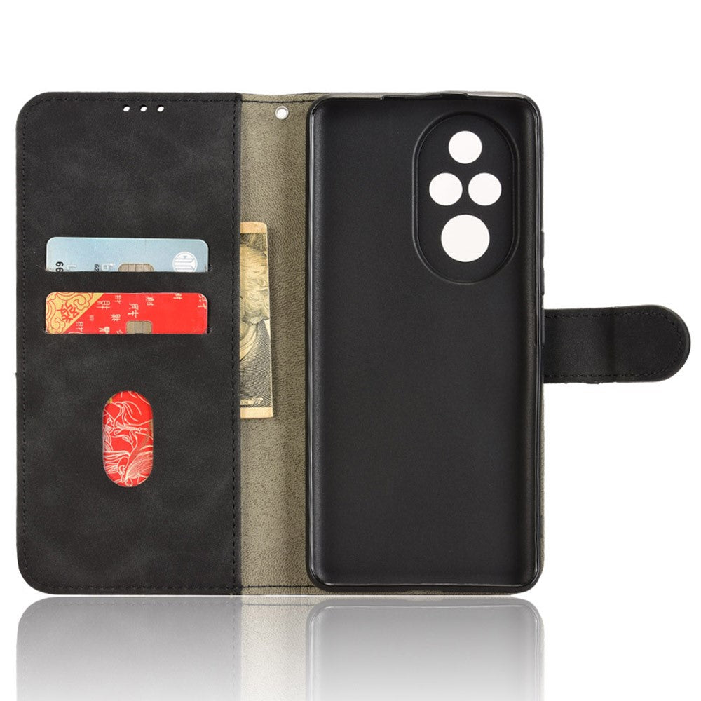 For Honor 200 Pro 5G Case Wallet PU Leather Skin-friendly Phone Cover