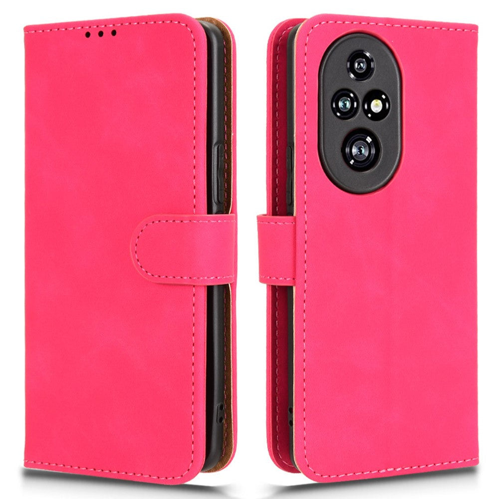 For Honor 200 Pro 5G Case Wallet PU Leather Skin-friendly Phone Cover