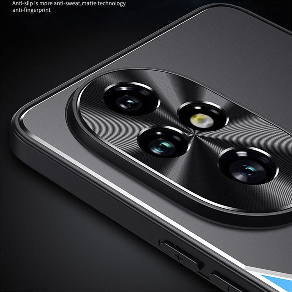 For Honor 200 Pro 5G Case Aluminum Alloy + TPU Anti-Drop Phone Cover with Kickstand