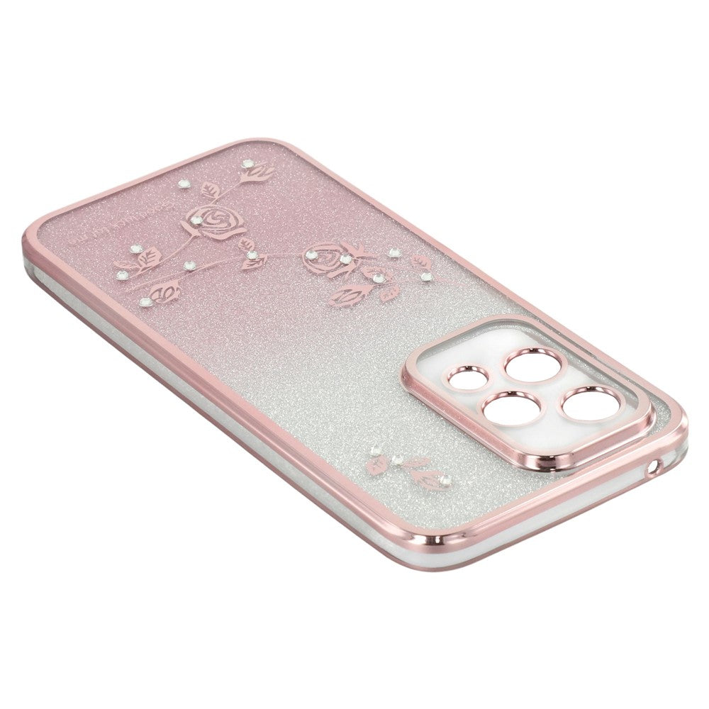 KADEM For Honor 200 Lite Case Glitter Gradient TPU Phone Cover with Lanyard