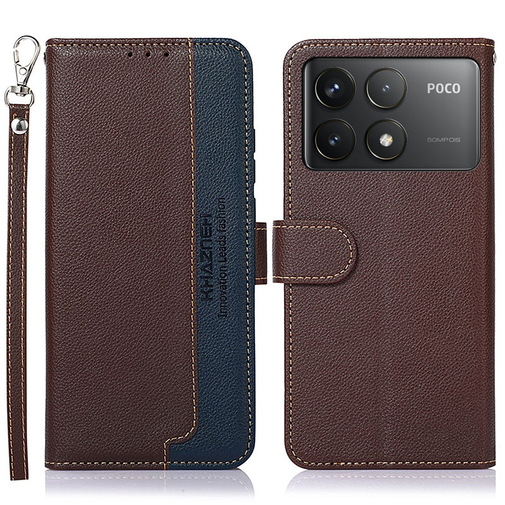 KHAZNEH For Xiaomi Poco F6 Pro 5G / K70 5G / K70 Pro 5G Wallet Case RFID Blocking Leather Phone Cover