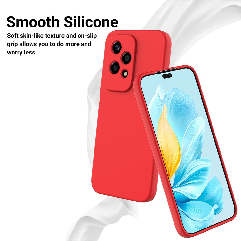 For Honor 200 Lite Case with Strap Liquid Silicone Phone Cover Camera Protection