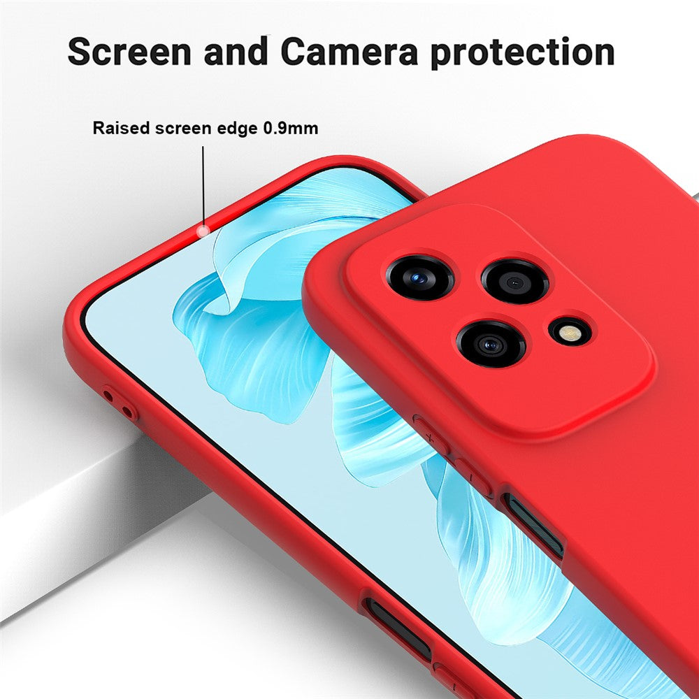 For Honor 200 Lite Case with Strap Liquid Silicone Phone Cover Camera Protection