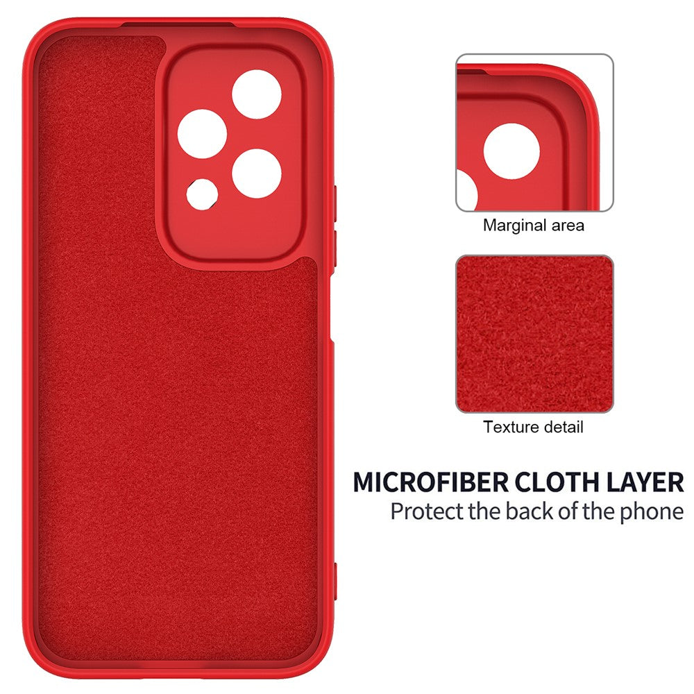 For Honor 200 Lite Case with Strap Liquid Silicone Phone Cover Camera Protection