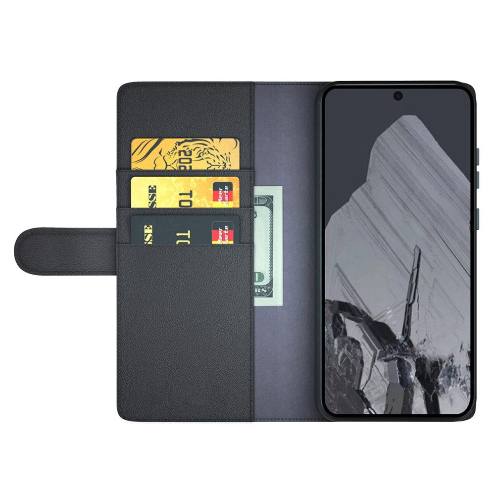 Pixel 8 Pro Echtleder Hülle mit Kartenfach