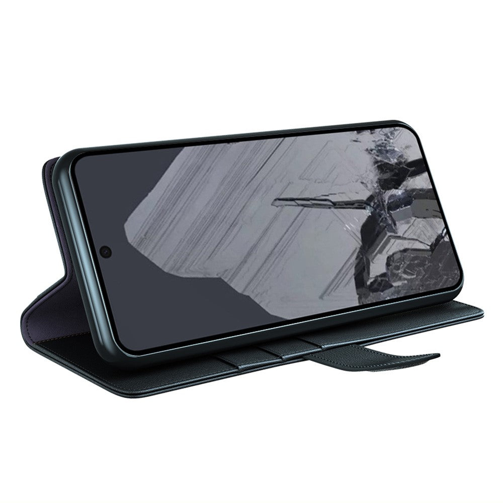 Pixel 8 Pro Echtleder Hülle mit Kartenfach