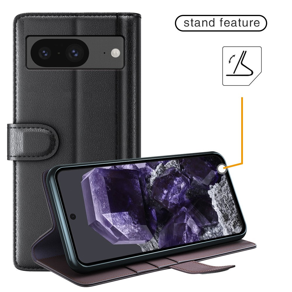 Pixel 8 Echtleder Hülle mit Kartenfach