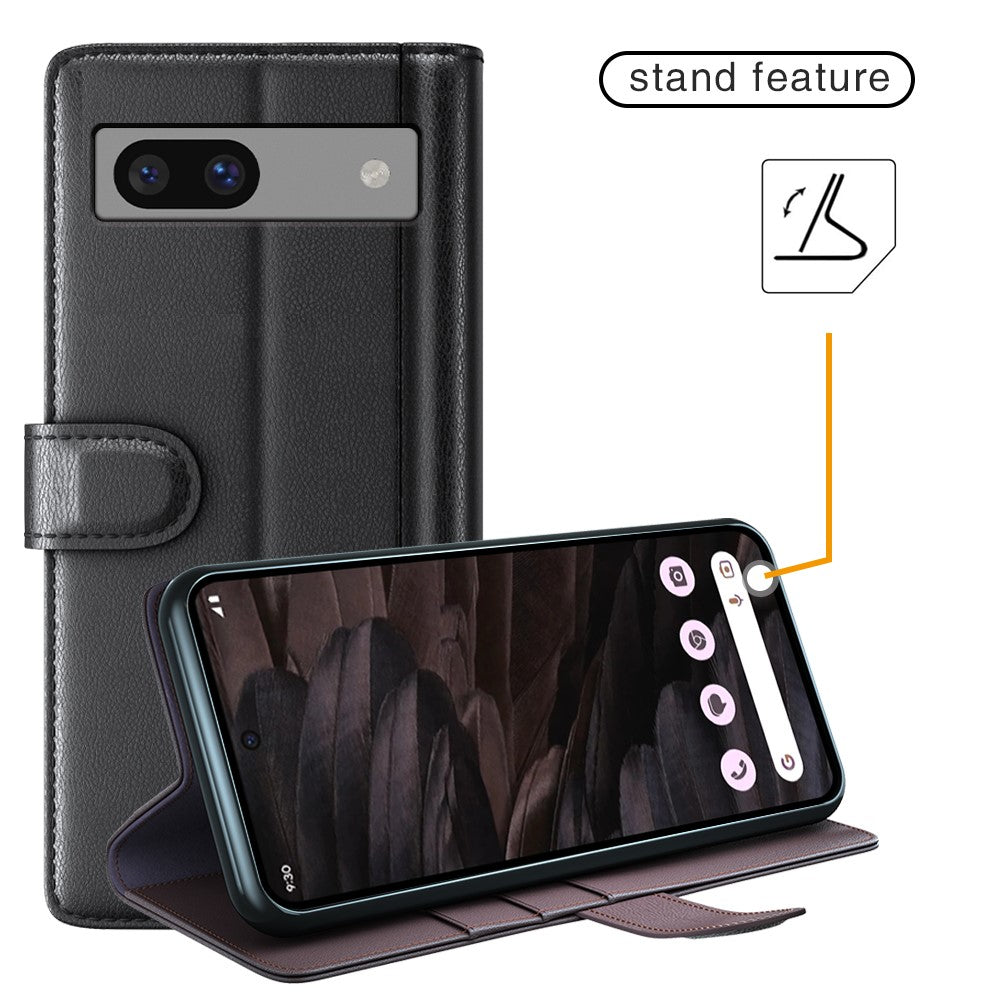 Pixel 7a Echtleder Hülle mit Kartenfach