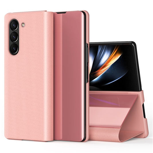 Galaxy Z Fold6 5G – Handyhülle aus Kunststoff und PU-Leder, mit Ständer