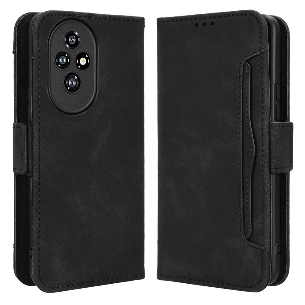 For Honor 200 5G Case Multiple Card Slots Leather Wallet Phone Shell