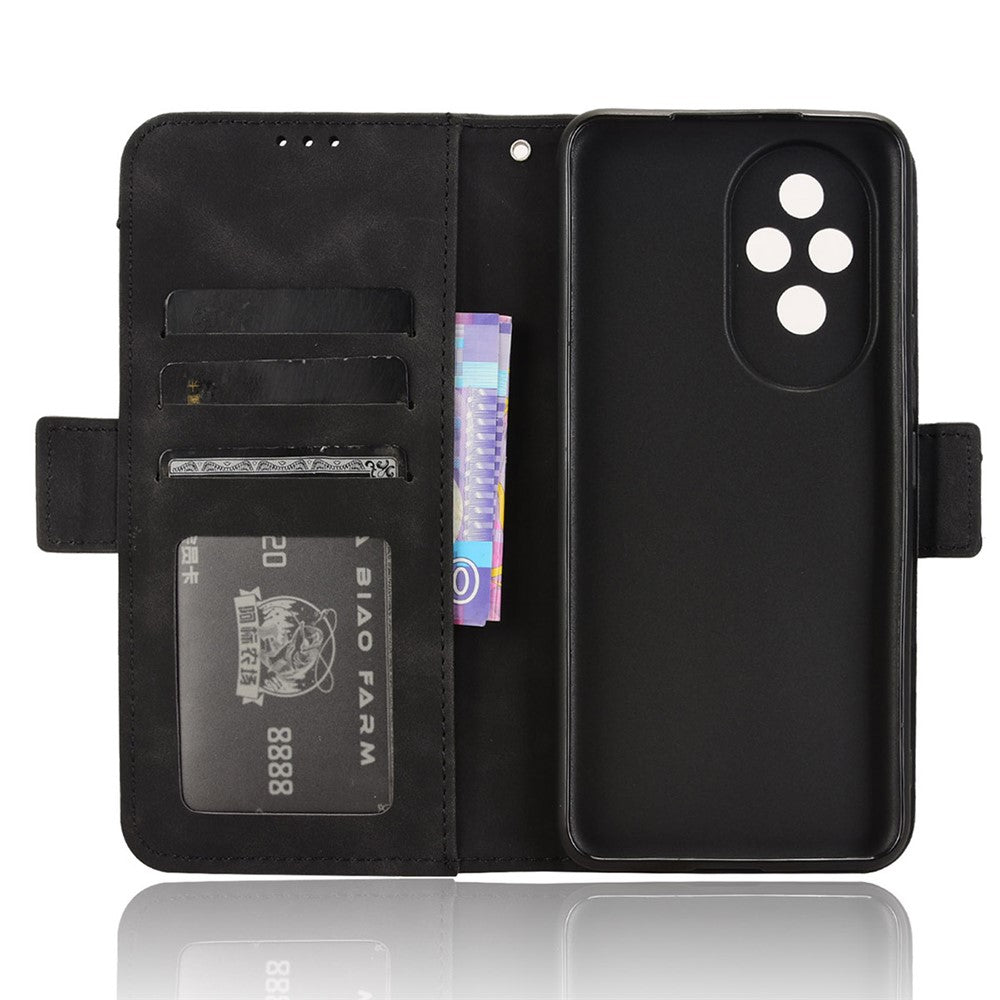 For Honor 200 5G Case Multiple Card Slots Leather Wallet Phone Shell
