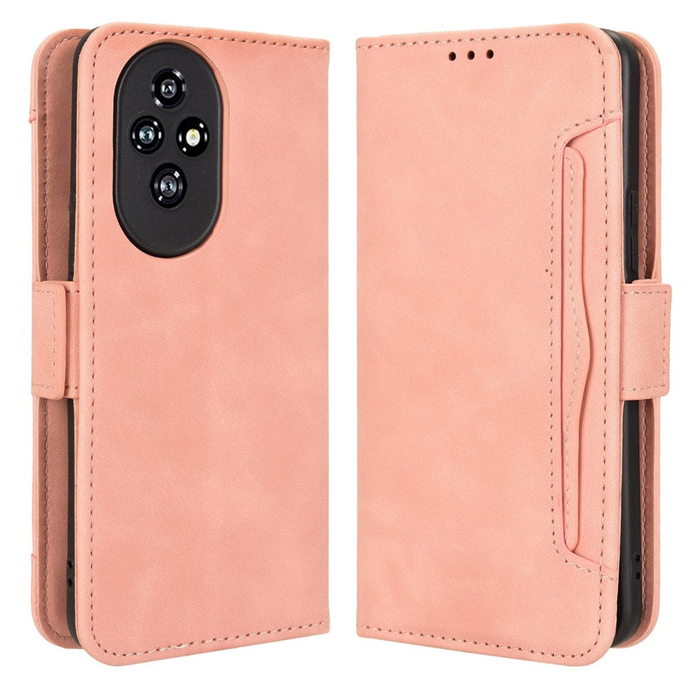 For Honor 200 5G Case Multiple Card Slots Leather Wallet Phone Shell