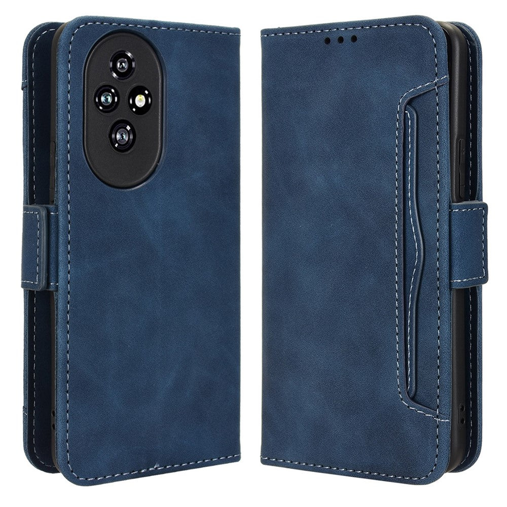 For Honor 200 5G Case Multiple Card Slots Leather Wallet Phone Shell