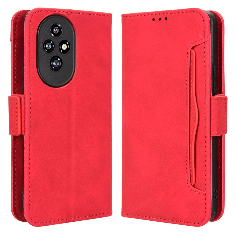 For Honor 200 5G Case Multiple Card Slots Leather Wallet Phone Shell