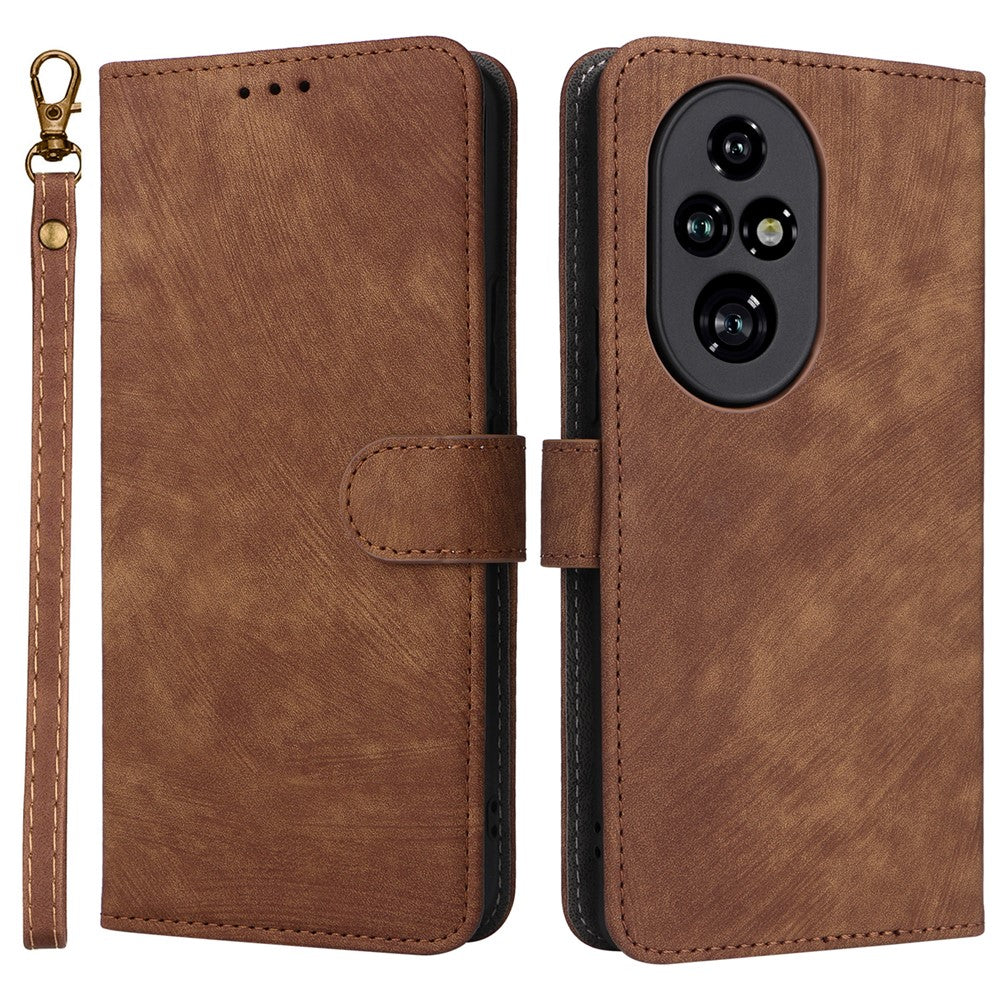 For Honor 200 Pro 5G Case Leather RFID Blocking Card Slot Folio Phone Cover