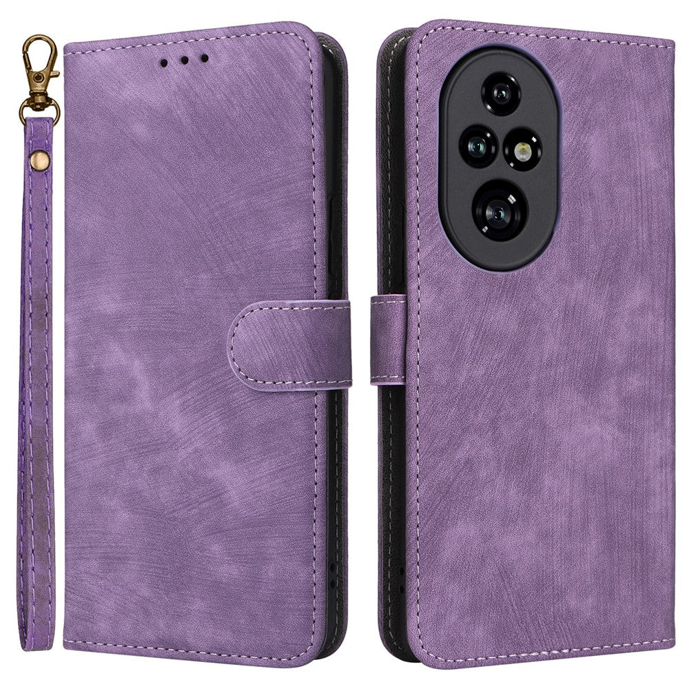 For Honor 200 Pro 5G Case Leather RFID Blocking Card Slot Folio Phone Cover