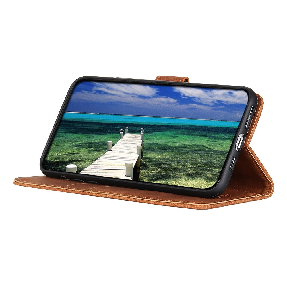 KHAZNEH For Honor 200 Lite Case Retro Leather Stand Wallet Anti-Drop Phone Cover
