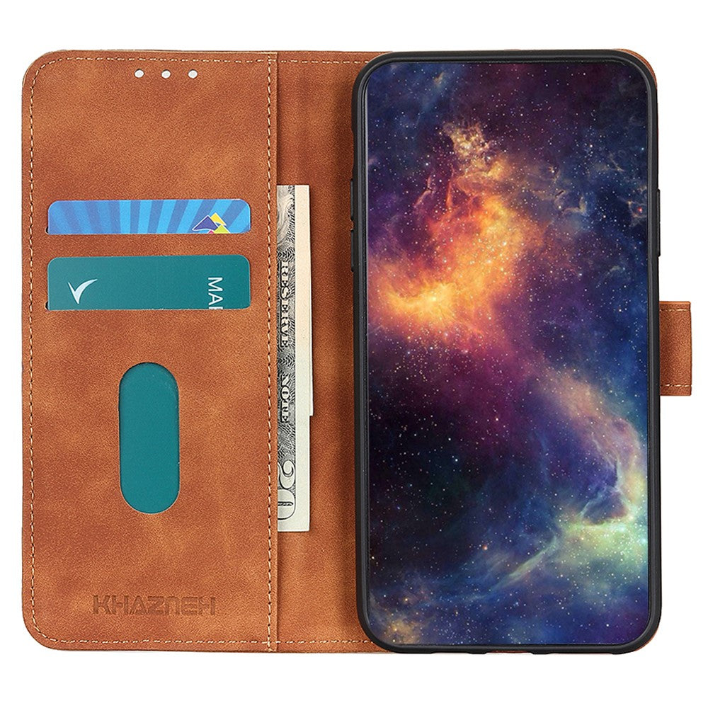 KHAZNEH For Honor 200 Lite Case Retro Leather Stand Wallet Anti-Drop Phone Cover