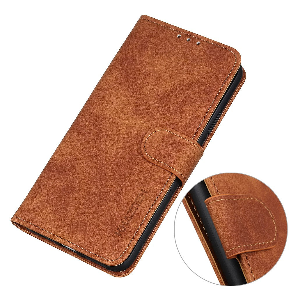 KHAZNEH For Honor 200 Lite Case Retro Leather Stand Wallet Anti-Drop Phone Cover