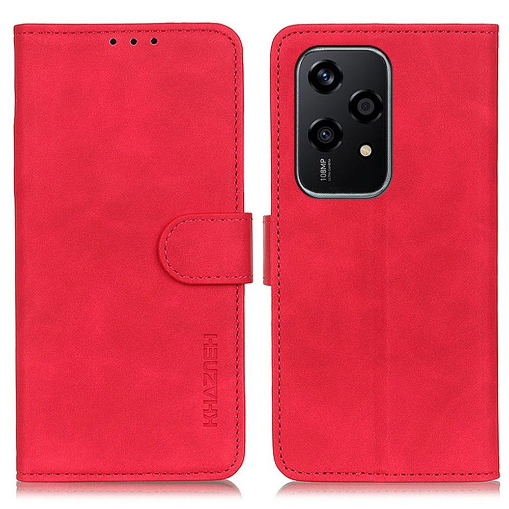 KHAZNEH For Honor 200 Lite Case Retro Leather Stand Wallet Anti-Drop Phone Cover