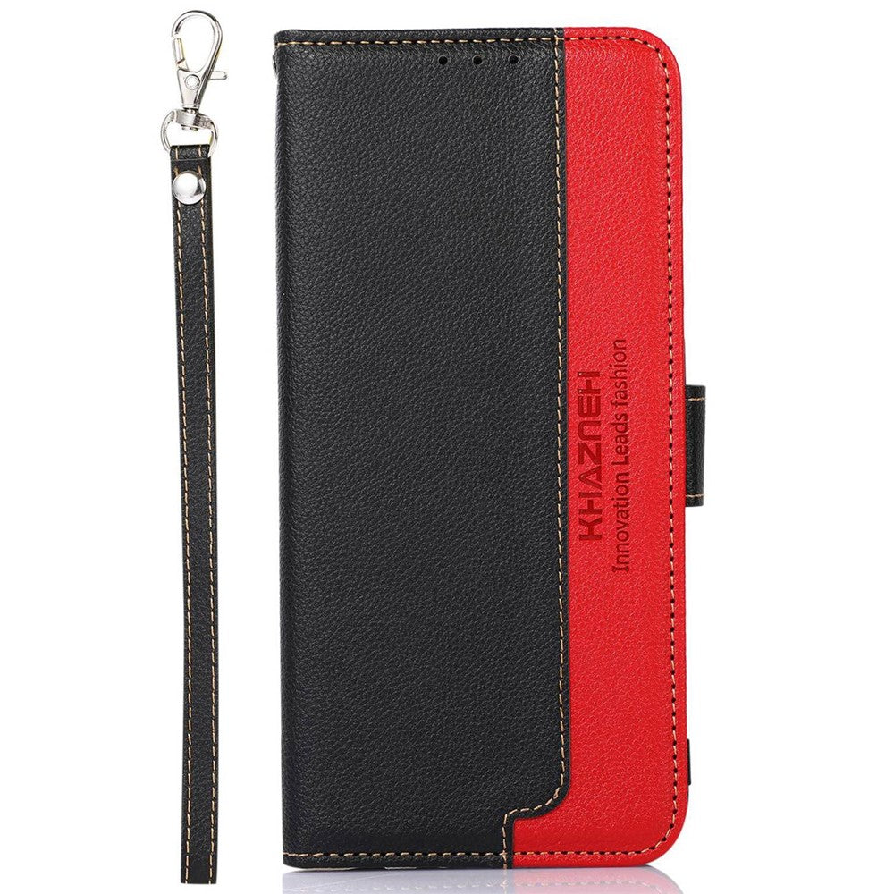 KHAZNEH For Honor 200 Lite Case Leather Wallet Phone Cover Litchi Texture RFID Blocking