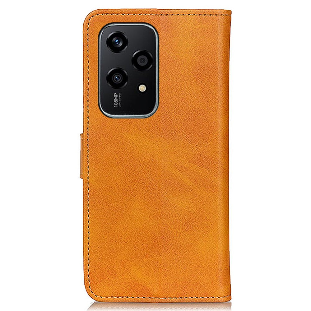 For Honor 200 Lite Case Cowhide Texture Leather Phone Cover TPU Inner