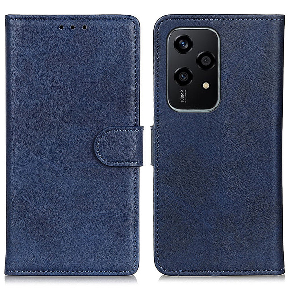 For Honor 200 Lite Case Cowhide Texture Leather Phone Cover TPU Inner
