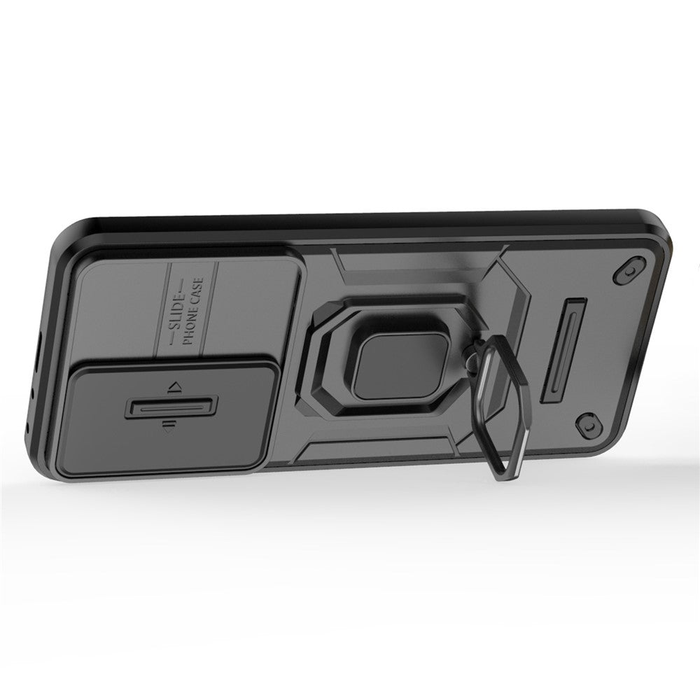 For Honor 200 5G Case Lens Cover Kickstand PC+TPU Phone Shell